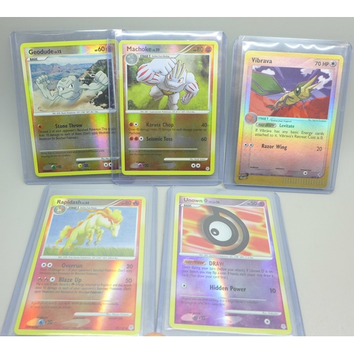 959 - Five reverse holo vintage Pokemon cards