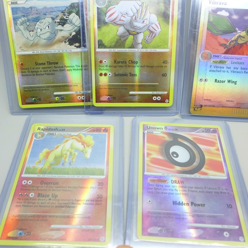 959 - Five reverse holo vintage Pokemon cards