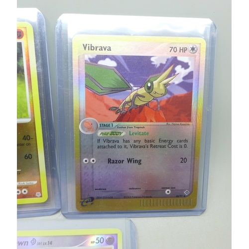 959 - Five reverse holo vintage Pokemon cards