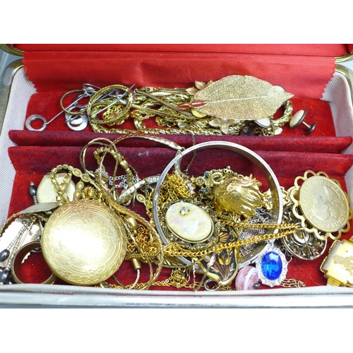 965 - Two boxes containing silver rings, charms and costume jewellery