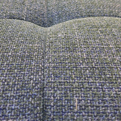 1497 - Isla Highland Fabric Green Fabric Ottoman, original RRP £349.99 + VAT (4192-15) * This lot is subjec... 