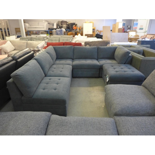 1499 - Tisdale Six Piece Dark Grey sectional Sofa, original RRP £1191.66 + VAT (4192-17) * This lot is subj... 