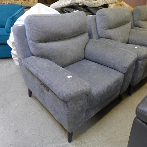 1512 - Grace Charcoal Armchair With Power Recline, original RRP £499.99 + VAT (4192-26) * This lot is subje... 