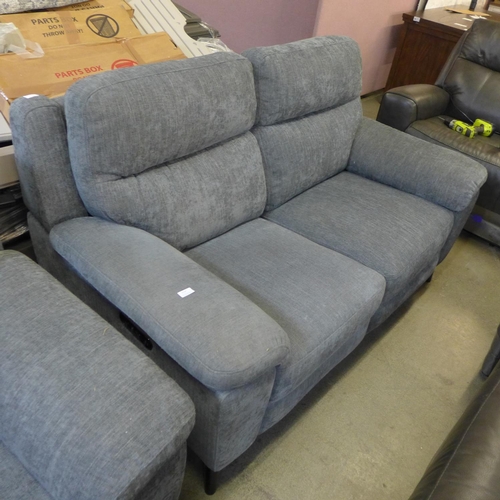 1514 - Grace Charcoal Fabric Two Seater Recliner sofa, original RRP £749.99 + VAT (4192-24) * This lot is s... 