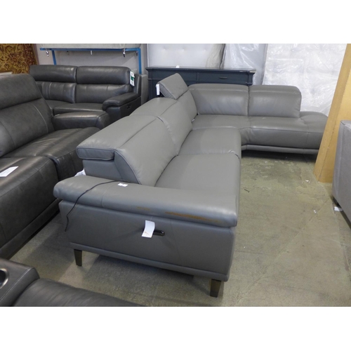 1529 - Kuka Rachel leather Sectional Winter Sofa, original RRP £1999.99 + VAT (4192-1)