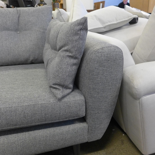 1543 - A pair of grey hopsack Jack Wills/sofa.com sofas