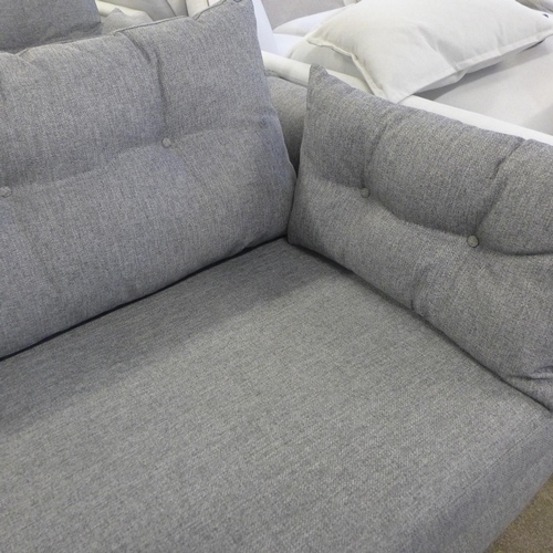 1544 - A pair of grey hopsack Jack Wills/sofa.com sofas