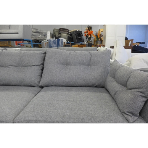 1544 - A pair of grey hopsack Jack Wills/sofa.com sofas