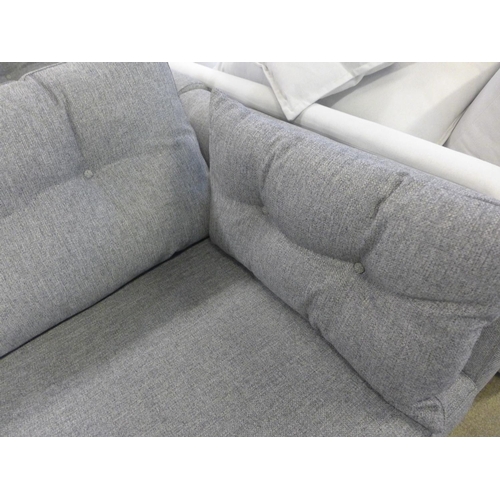 1545 - A pair of grey hopsack Jack Wills/sofa.com sofas