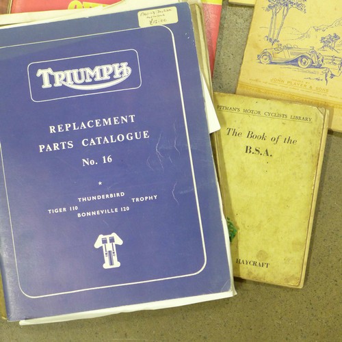 774 - A collection of BSA, Triumph and Brough Superior ephemera