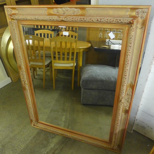 1594 - An extra large bronze coloured framed mirror