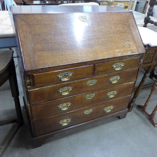 160 - A George II oak bureau