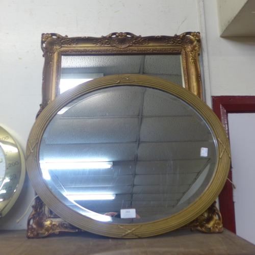 263 - Two Victorian style gilt framed mirrors