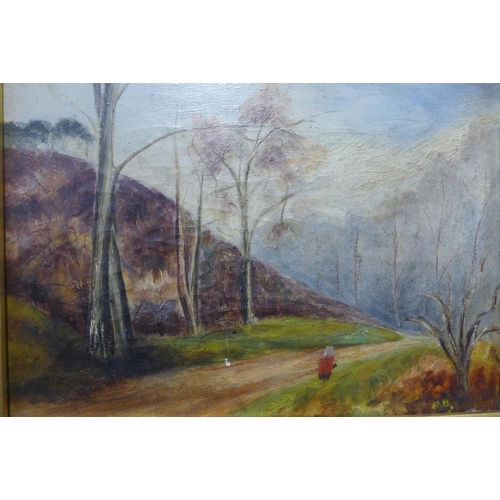 327 - English School (19th Century), pair of landscapes, oil on canvas, framed