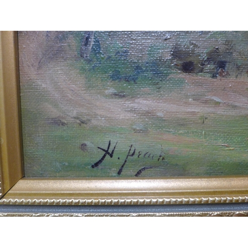 336 - H. Peach, pair of rural landscapes, oil on canvas, framed