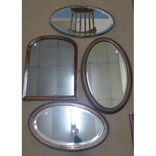 352 - Five assorted mirrors