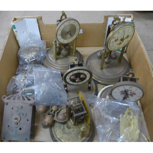 369 - Assorted 400 day torsion clocks/parts