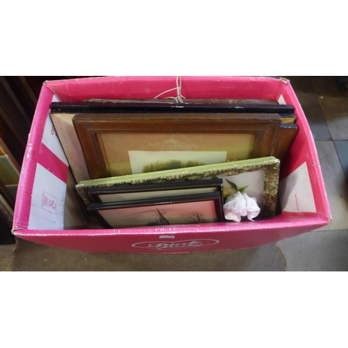 413 - Assorted prints and picture frames