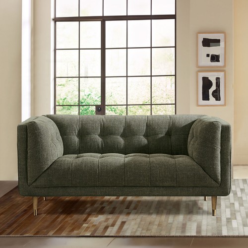 1495 - Isla 2.5 Seater Highland Fabric Green Sofa, original RRP £708.33 + VAT (4192-12) * This lot is subje... 