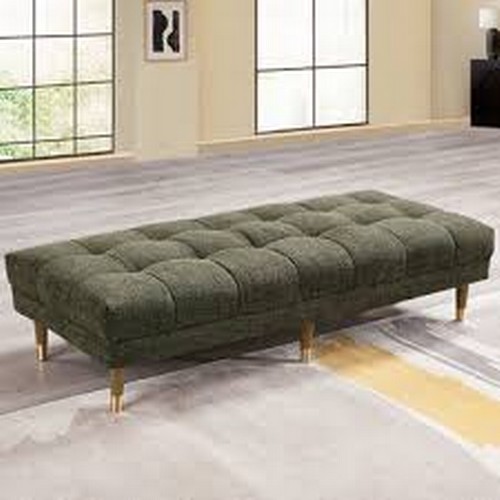 1497 - Isla Highland Fabric Green Fabric Ottoman, original RRP £349.99 + VAT (4192-15) * This lot is subjec... 