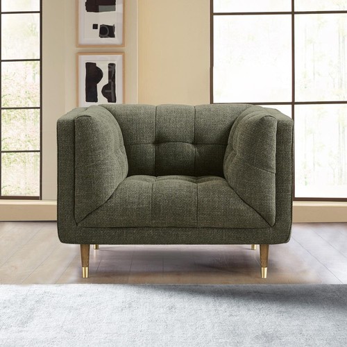 1496 - Isla Highland Fabric Green Armchair, original RRP £441.66 + VAT (4192-15) * This lot is subject to V... 