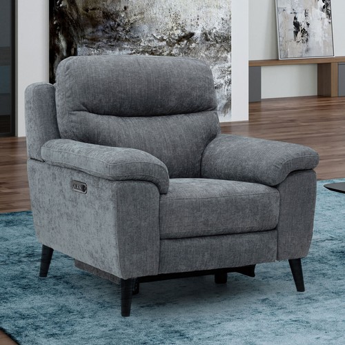 1512 - Grace Charcoal Armchair With Power Recline, original RRP £499.99 + VAT (4192-26) * This lot is subje... 