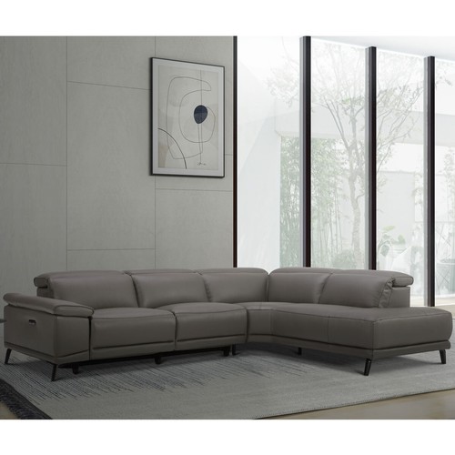 1529 - Kuka Rachel leather Sectional Winter Sofa, original RRP £1999.99 + VAT (4192-1)