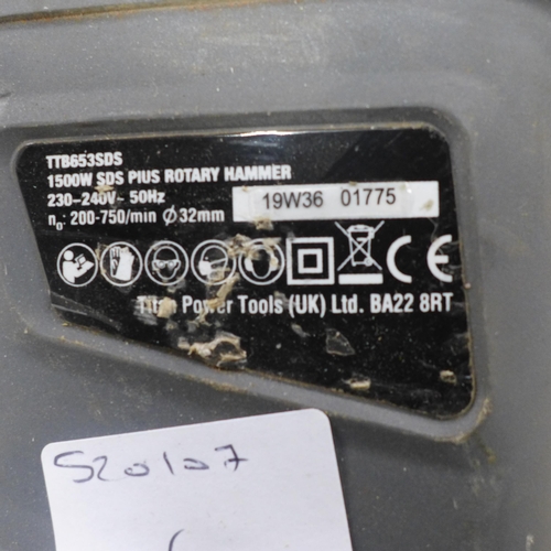 2009 - Magnesium TTB653SDS SDS breaker drill