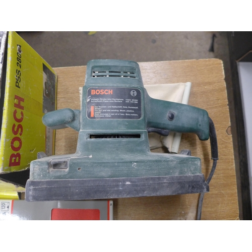 2066 - A Bosch PSS280A 240v orbital sander in box