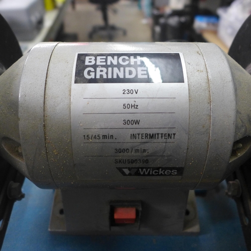 2078 - A Wilkes 300w 240v bench grinder