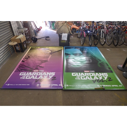 2095 - Two Gardians of The Galaxy Vol 2 movie banners - Approx. 6x4ft