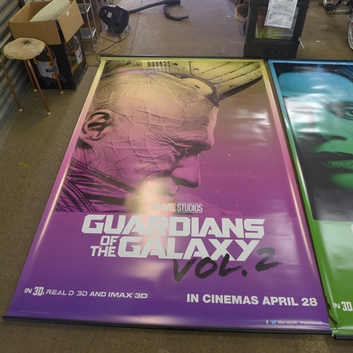 2095 - Two Gardians of The Galaxy Vol 2 movie banners - Approx. 6x4ft