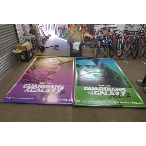 2095 - Two Gardians of The Galaxy Vol 2 movie banners - Approx. 6x4ft