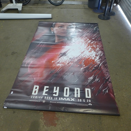 2096 - 2 Movie banner posters; Guardians of The Galaxy Vol. 2 and double sided Star Trek Beyond - Approx 6x... 