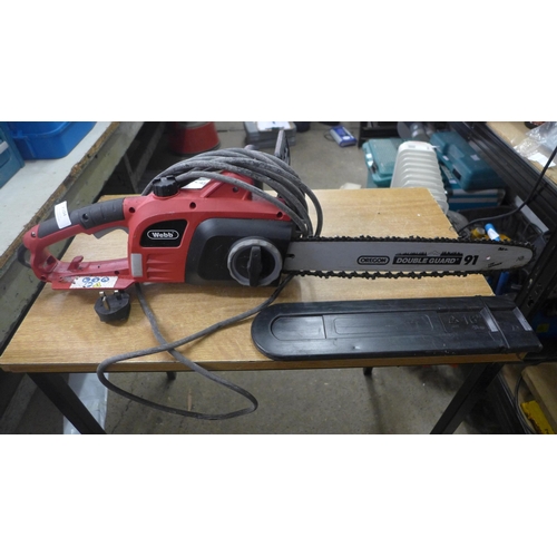 2104 - A Webb WEDECS45 240v electric chainsaw