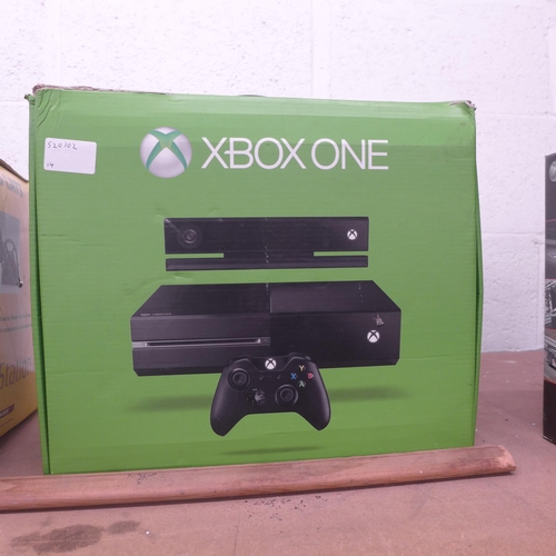 2126 - An Xbox One console with XBox Kinect camera in original box, complete with power cables