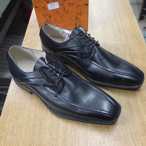 2148 - A pair of girldi black leather gents shoes (size 13)