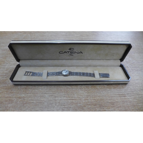 2156 - A lady's solid silver Rotary wristwatch