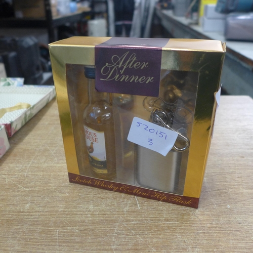 2158 - 7 Whisky Miniatures  and a Famous Grouse gift set