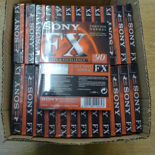 2187 - 50 Sony FX blank cassette tapes