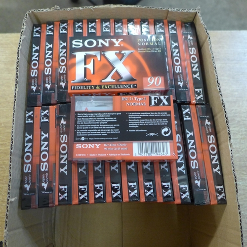 2187 - 50 Sony FX blank cassette tapes