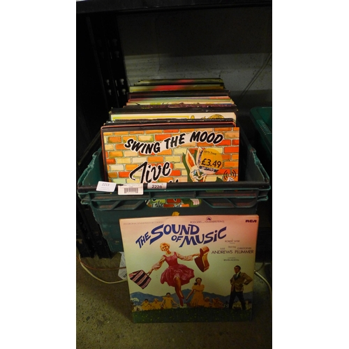 2213 - A box of approx. 50 LPs, classical, Christmas, etc.