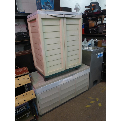 2237 - 2 garden storage boxes