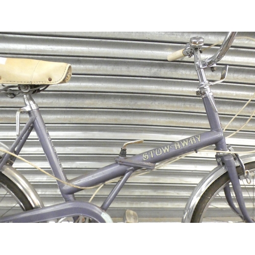 2274 - A Raleigh Stowaway vintage folding bike