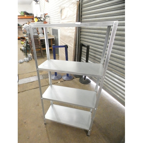 2291 - 2 light weight aluminium racking bays