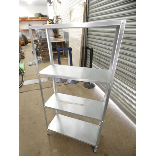 2291 - 2 light weight aluminium racking bays