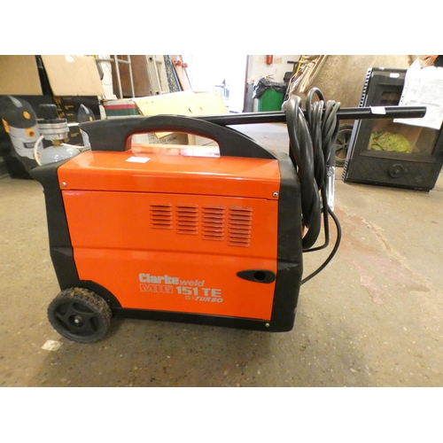 2346 - A Clarkes 151TE mig welder - never used - will need hard wiring