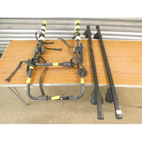 2391 - Thule roof bars with keys and a cycle rack