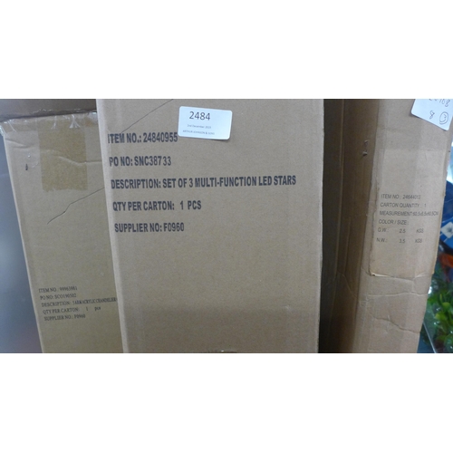 2484 - 3 Boxes of Christmas decor