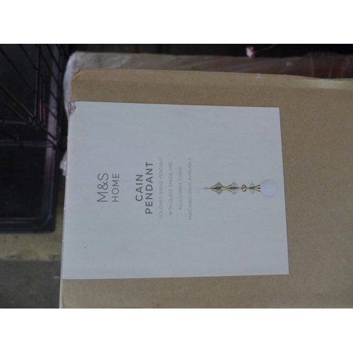 2463 - 3 M & S pendant lights - boxed